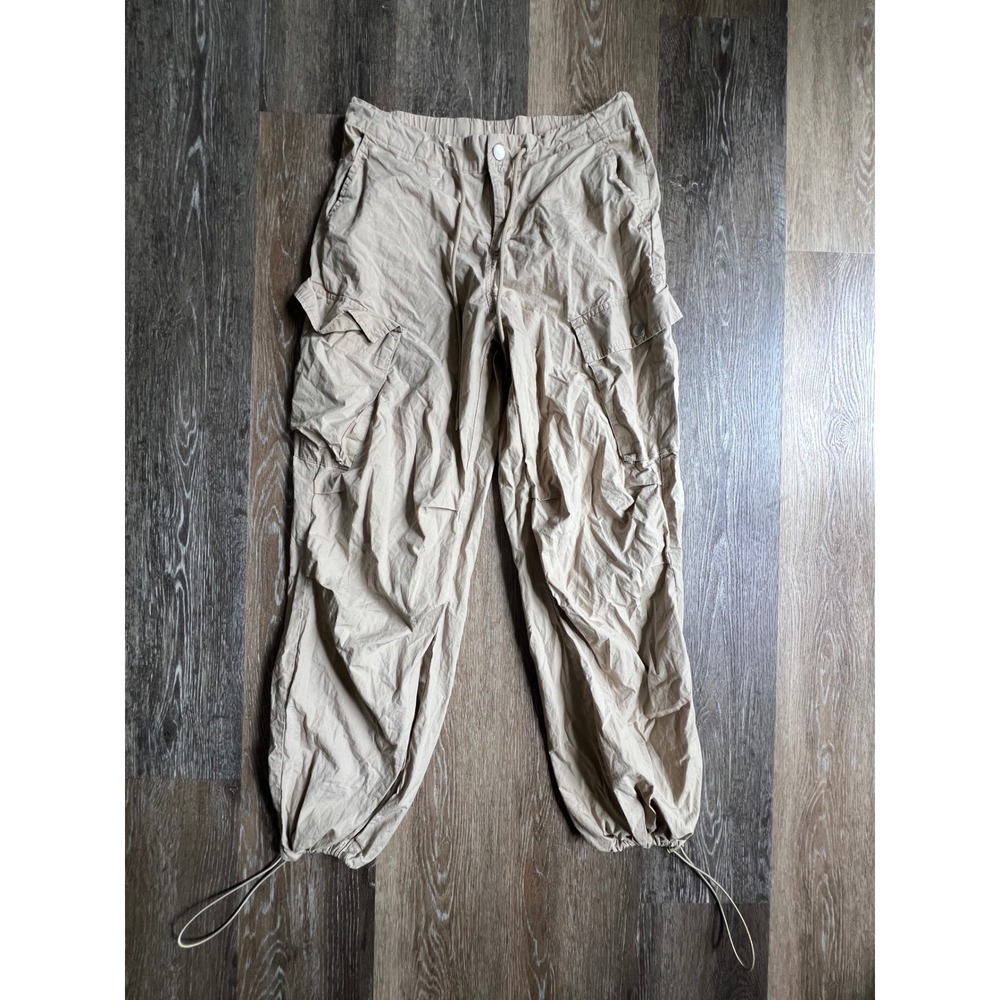 Universal Thread Cargo Pants Womens S Tan Utility Bungee Ankle Jogger